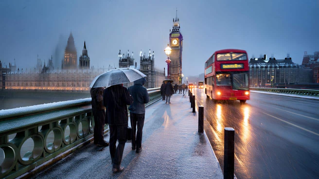 Here is when London could see its first snow this November according to a new weather map, as the BBC issues a chilly early-morning verdict