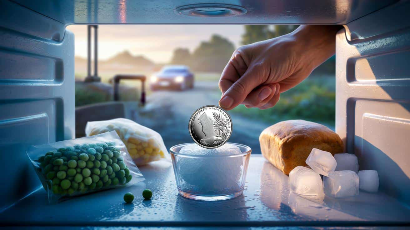 The reason some people put coins in their freezer before leaving on holiday