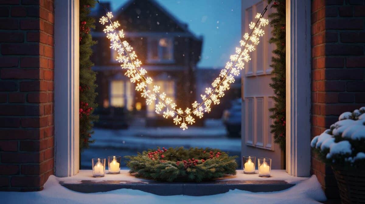 This £22 Next snowflake curtain softly transforms windows into winter magic indoors or out without the faff